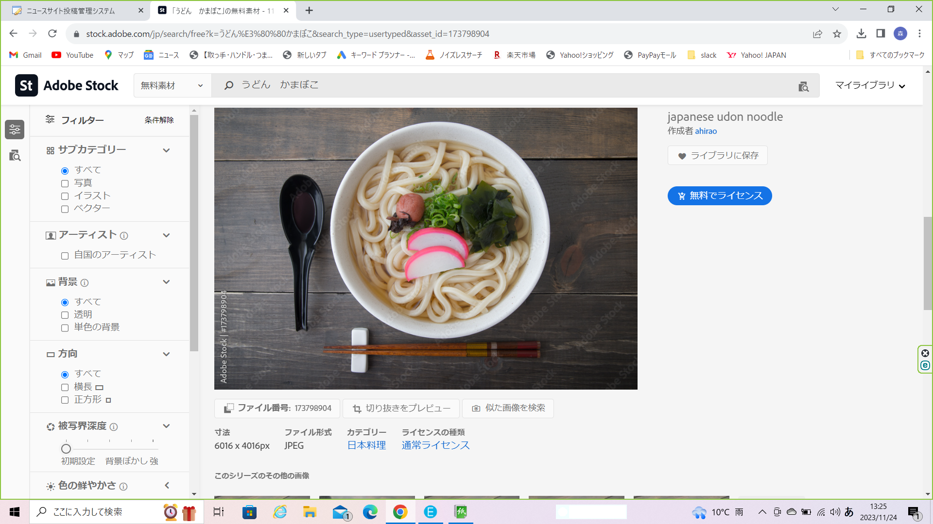醤油うどん
